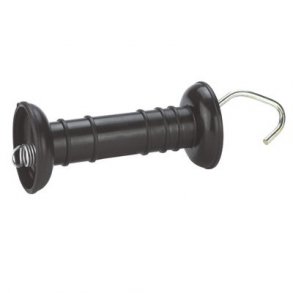 Kerbl Ledhndtag med fjeder - sort