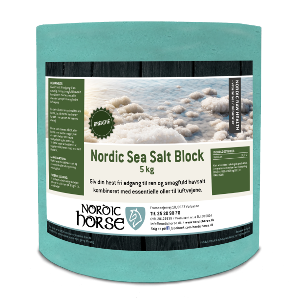 Nordic Horse Sea Salt Block - Breathe