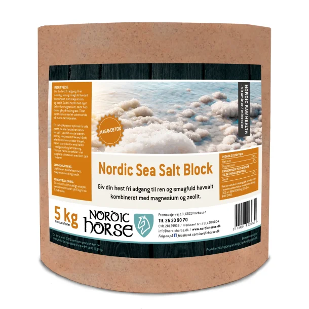 Nordic Horse Sea Salt Block - Mag &amp; Detox